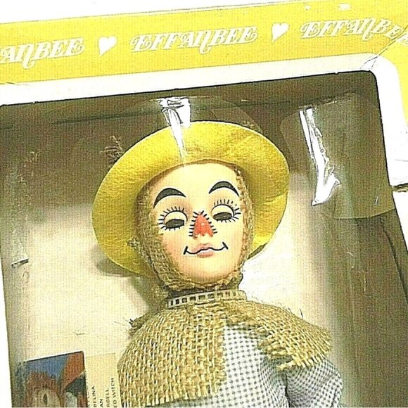 Effanbee 1987 Straw Man Doll Scarecrow Figure Original Box 11" Collectible - Picture 8 of 9